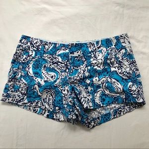 Lilly Pulitzer blue and white shorts size 6